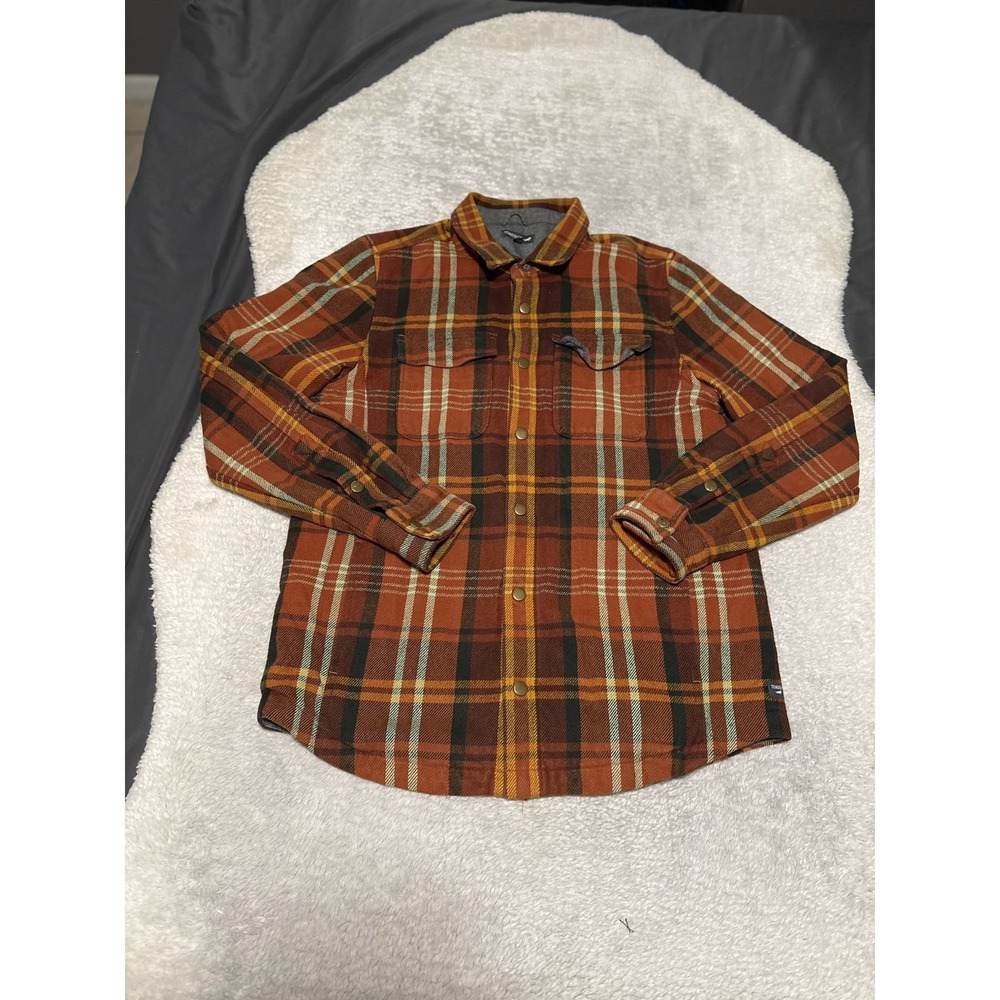 Toad&Co Mojac Shacket Shirt Jacket Flannel Heavyweight Hike Outdoor Medium Snap